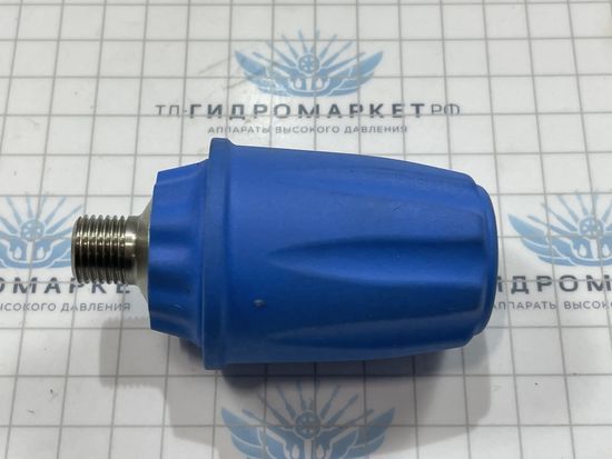 Быстросъёмное соединение с поворотными сферами KW 1/4. 350 бар. Синий