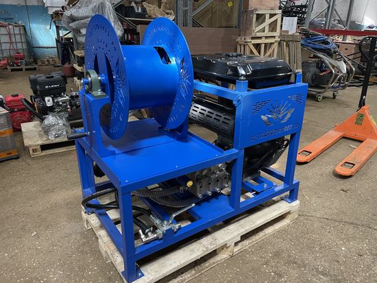 Каналопромывочная высоконапорная установка 2х уровневая GM Pumps 150-200 бар 50-65 л/мин вер Pipe