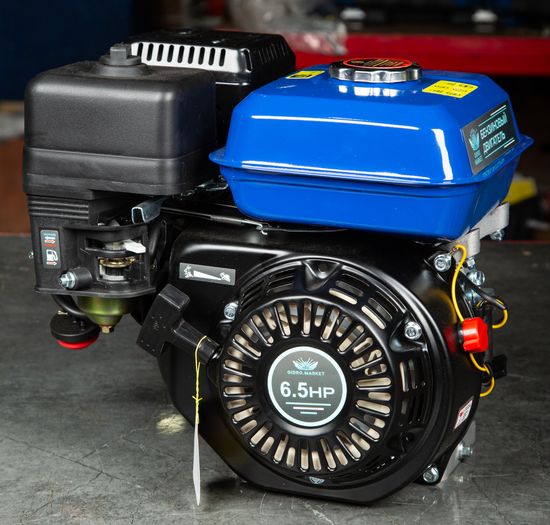 Двигатель бензиновый Gidro.Market 200; 6,5 л/с (200 см куб,D19.05мм)