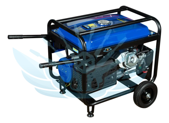 Бензиновый генератор GM 6,5 квт медная обмотка. на колёсах