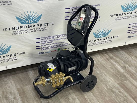 АВД GM Pump TK (15 л/200 бар) Мобильная рама 2 колеса, 5.5 кВт bay pass вер- BASE