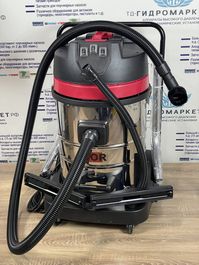 Пылесос WL70-70L3B INOX 3х турбинный 70 л на тележке Tor
