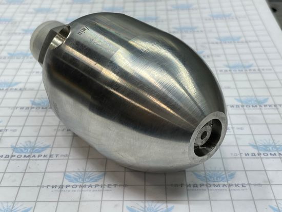 Форсунка каналопромывочная до 300 бар 100 л/мин 1 вперёд 6 назад вх .1 дюйм с переходником на 3/ 4 наружняя резьба