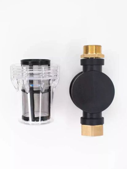 Фильтр проточный бытовой или для мойки высокого давления гайка-штуцер дюймовый