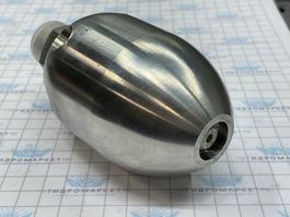 Форсунка каналопромывочная до 300 бар 100 л/мин 1 вперёд 6 назад вх .1 дюйм с переходником на 3/ 4 наружняя резьба