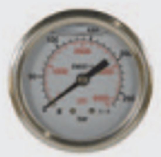 Манометр вход сзади 1/8"ш; Д 40мм; 0-250 бар.