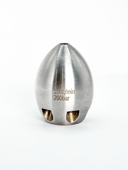 Форсунка каналопромывочная вход 3/8 200 бар-100 Литров-1х6