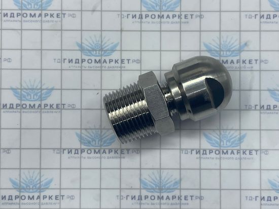 Форсунка каналопромывочная до 300 бар  70 л/мин 0 вперёд  4 назад вх.3/8 вн