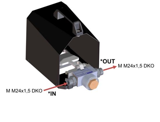 Педаль 1500 бар 40 л/мин M M24x1,5 DKO ш.M24x1,5 DKO ш.
