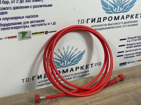 Шланг высокого давления Comfort DN6 22х1,5F, 4,5 м красный