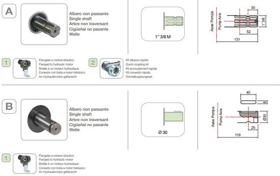Насос мембранный Comet® серия ВP40 (43,3 л/мин; 15 бар); вал ВОМ 1"3/8