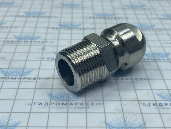 Форсунка каналопромывочная до 300 бар  70 л/мин 0 вперёд  4 назад вх.3/8 вн