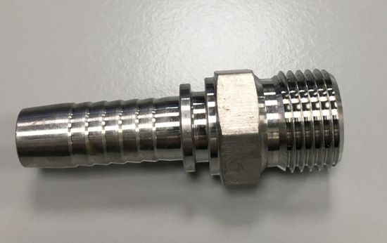 Фитинг BSP (Ш) 1/2 d=12 S22 нерж. сталь.