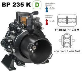 Насос мембранный Comet® серия ВP 235 D 2" (222 л/мин; 20 бар); вал ВОМ 1"3/8