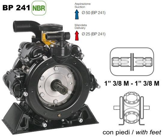 Насос мембранный Comet® серия ВP241 (222 л/мин; 20 бар); вал ВОМ 1"3/8 (восстановленные) без патрубков