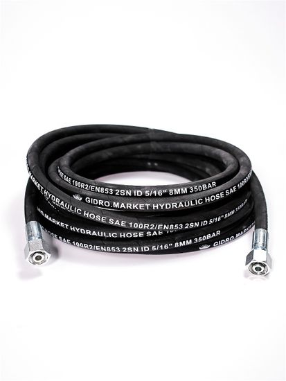 Шланг высокого давления DIN 2SN d=08 L=40 м (Г) 22*1,5 универсальный d=08* Муфта ду