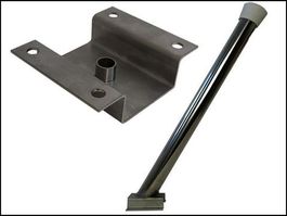 Держатель пистолета н/ж напольный П-образное основание синяя защита