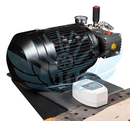 АВД 7,5 кВт JE 250 бар 15 литров Система тотал стоп/Электрика - Настенное крепление
