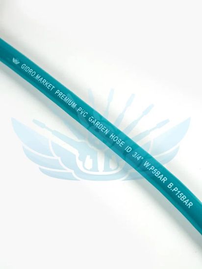 Садовый шланг 3 оплёточный ПВХ 50 m 3/4" 19×23.3 MM внутренний диаметр черно синий