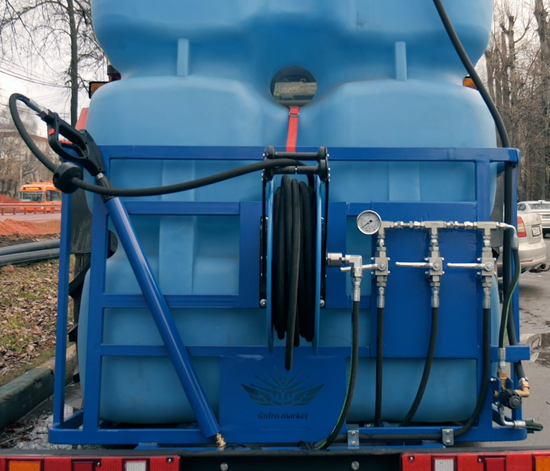 Коммунальная установка высокого давления для тракторов 1000 литров 30л-мин 200 бар