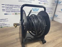 Катушка (барабан) для намотки шланга 60м переносная, с речкой для переноса