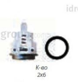 Комп. Dolly 123 NEW, Клапаны + кольц.упл.Кол-во компл 2шт.x6 Тип Interpump/Generalpump серии 44