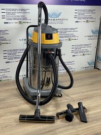 Пылеводосос WET & DRY 1500Вт, 220В, 60Л, Цвет: серый/желтый на тележке