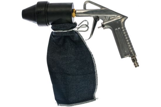 Принцип работы пескоструйного пистолета для компрессора