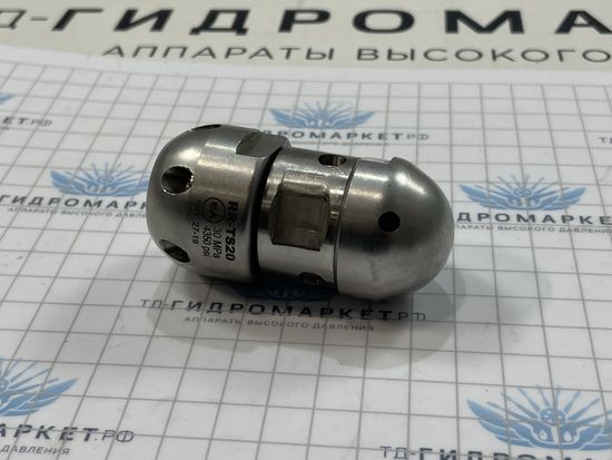 Форсунка каналопромывочная, 300bar, нерж. сталь, сечение- 030 1/2 внут. PA