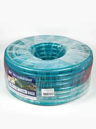 Садовый шланг 3 оплёточный ПВХ 50 m 3/4" 19×23.3 MM внутренний диаметр черно синий