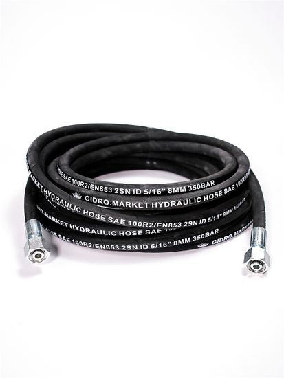 Шланг высокого давления DIN 2SN d=12 L=20 м (Г) *BSP (Г) 1/2 d=12 / Фитинг BSP (Ш) 1/2 d12