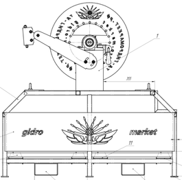 Стационарная высоконапорная установка 50 литров 150 бар