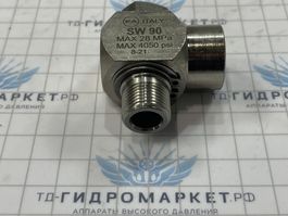 Поворотное устройство SW90. угловое (нерж); 3/8г - 3/8ш 280 бар (10013160/150321/0140540/12, ИТАЛИЯ)