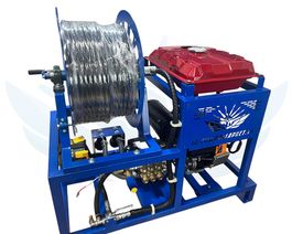 Каналопромывочная высоконапорная установка 2х уровневая GM Pumps 150-200 бар 50-65 л/мин вер Pipe