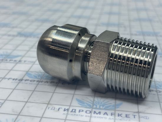 Форсунка каналопромывочная до 300 бар  70 л/мин 0 вперёд  4 назад вх.3/8 вн