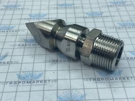 Форсунка каналопромывочная 3 грани до 300 бар  70 л/мин 1 вперёд  5 назад вх.3/4 нар