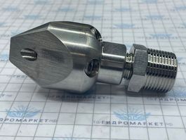 Форсунка каналопромывочная 3 грани до 300 бар  50 л/мин 3 вперёд  5 назад вх.3/8 вн