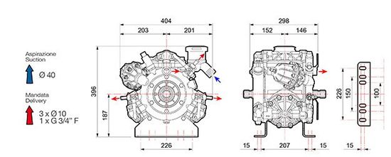 Мембранный насос Comet серия IDS 1401 (135 л/мин; 50 бар)