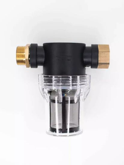 Фильтр проточный бытовой или для мойки высокого давления ½-½ штуцер-штуцер неповоротн