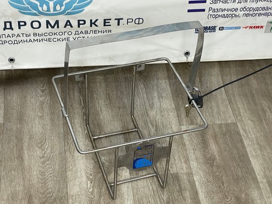 Канистродержатель с замком GM Pump закрытый для одной канистры 20-25 л, нержавеющая сталь