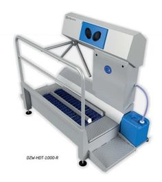 Санпропускник DZW-HDT-1000-R для дезинфекции рук и ног с контролем прохода (правосторонний)