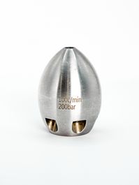 Форсунка каналопромывочная вход 3/8 200 бар-100 Литров-1х6