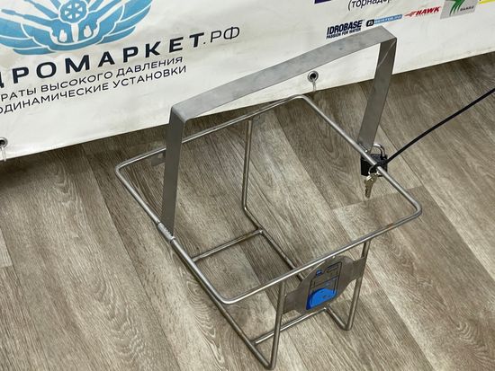 Канистродержатель с замком GM Pump закрытый для одной канистры 20-25 л, нержавеющая сталь