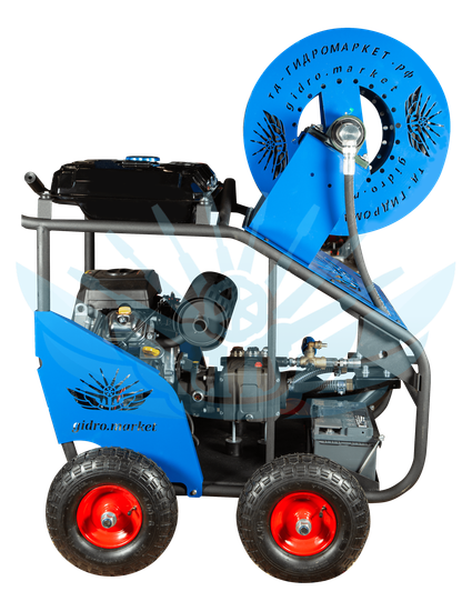 Мобильная каналопромывочная установка с барабаном GM Pumps 150-200 бар 50-65 л/мин