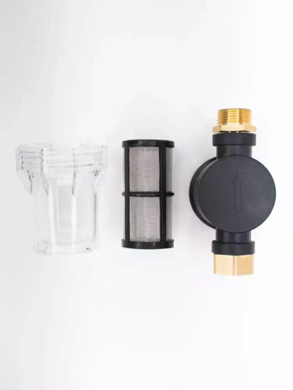 Фильтр проточный бытовой или для мойки высокого давления гайка-штуцер дюймовый