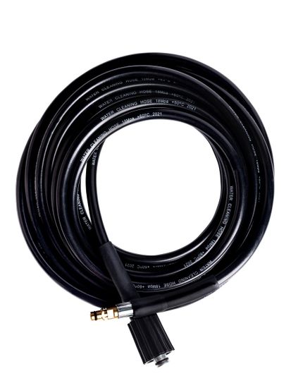 ПВХ шланг высокого давления 10м. для бытовых минимоек Karcher. Соединение штуцер нового образца - гайка.